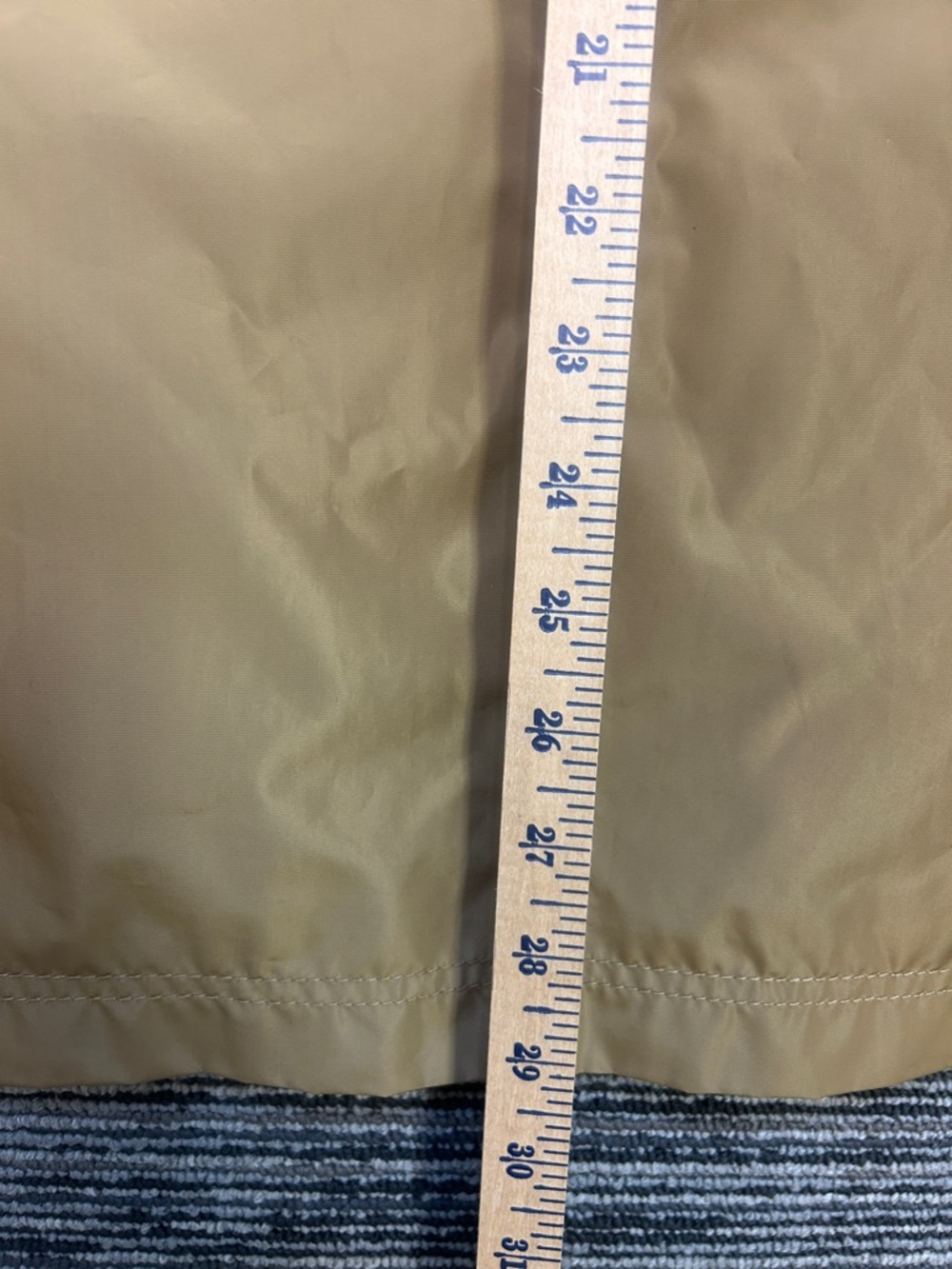 Cole Haan Signature Men’s Khaki Hooded Rain Jacket Size L Lightweight EUC - Picture 12 of 12